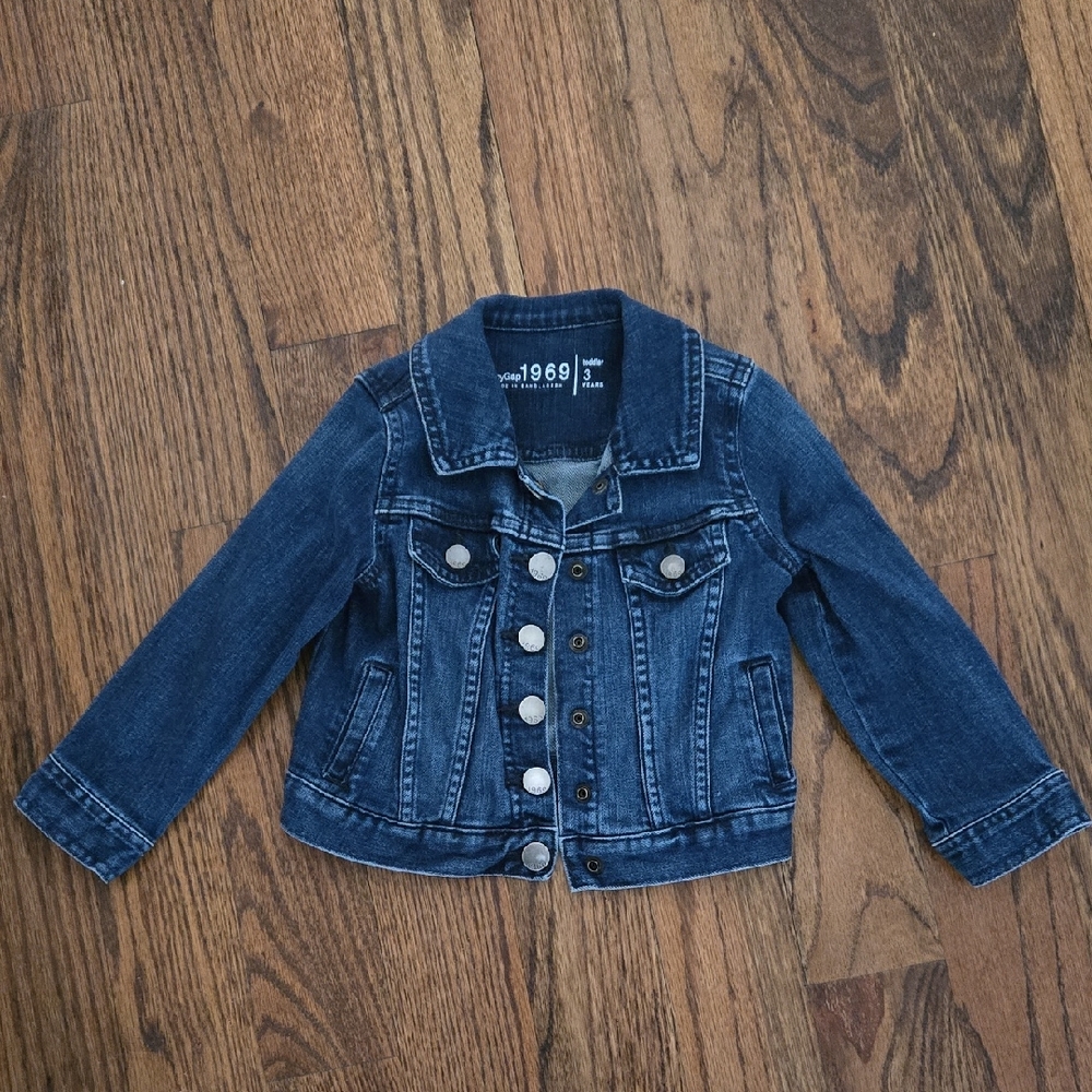 GAP Dark Blue Kids Jean Jacket - Picture 1 of 5
